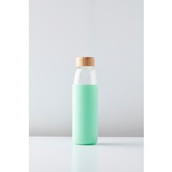 Point-Virgule Glazen fles met silicone sleeve muntgroen 580ml 