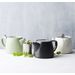 Theepot met thee infuser mat gebroken wit 500ml 