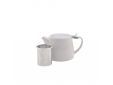 Theepot met thee infuser mat gebroken wit 500ml
