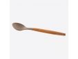 Silicone lepel met bamboe handvat taupe