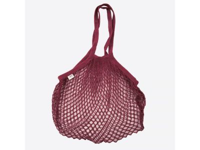 Filet à provision parisien à longues anses rouge vin 40x70cm