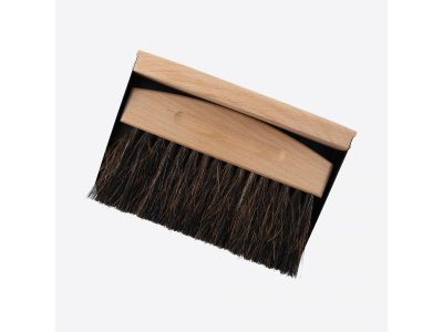 Ramasse-miettes en bambou et crin de cheval noir 15.5x10.7x4cm