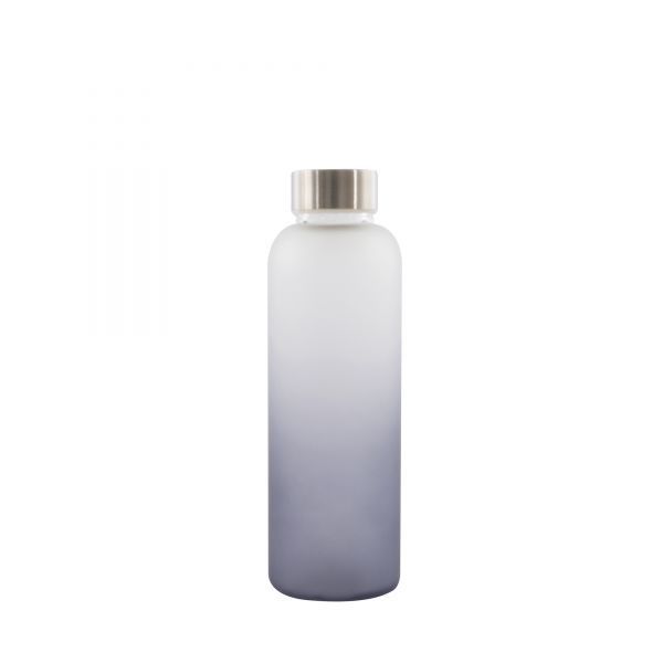 Point-Virgule Glazen fles frosted donkerblauw 500ml