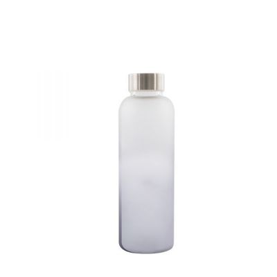 Glazen fles frosted lichtblauw 500 ml  Point-Virgule