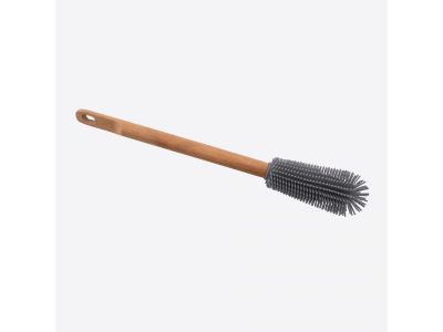 Brosse de nettoyage en hêtre et silicone pour bouteille 30.5cm