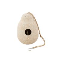 Nichoir en fibre de bambou naturel ø 18.1cm H 25cm 