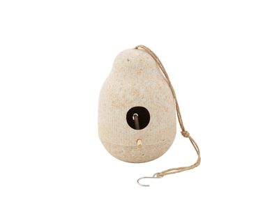 Nichoir en fibre de bambou naturel ø 18.1cm H 25cm