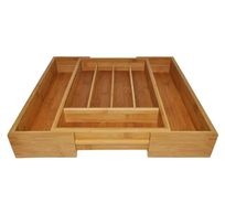 Verstelbare besteklade uit bamboe 40.5x26.5x6.5cm FSC 100% sgsch-coc-041337 