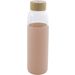 Point-Virgule Glazen fles met silicone sleeve poederroze 580ml