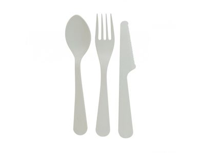 Couverts en PLA 3 pièces vert