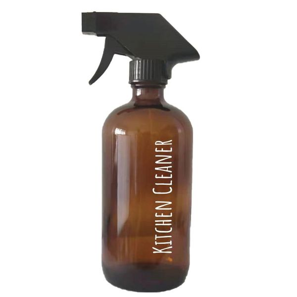 Point-Virgule Boston fles uit glas met spray amber Kitchen Cleaner 500ml