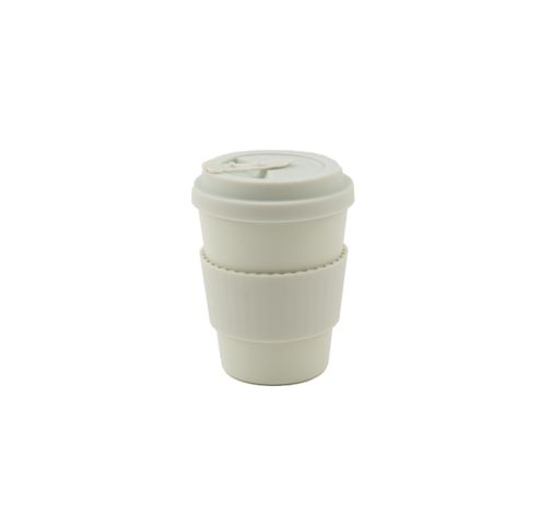 Tasse de voyage en PLA gris clair, gris foncé, vert sauge ou vert 350ml  Point-Virgule