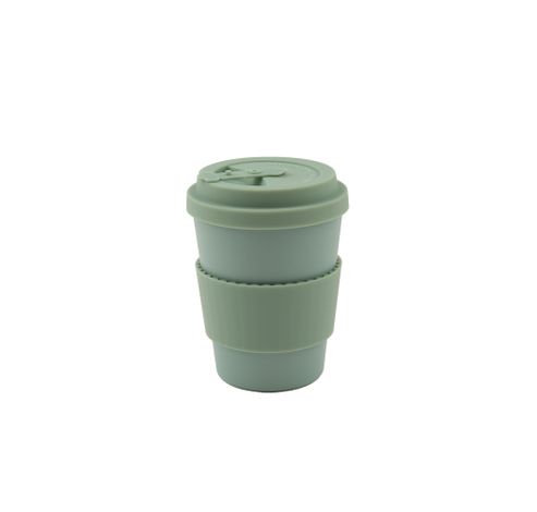 Tasse de voyage en PLA gris clair, gris foncé, vert sauge ou vert 350ml  Point-Virgule