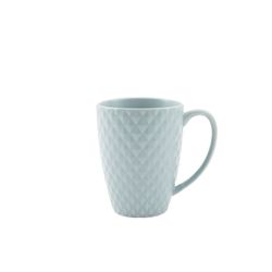 Point-Virgule Tasse à poignée en porcelaine gris-bleu 400ml 