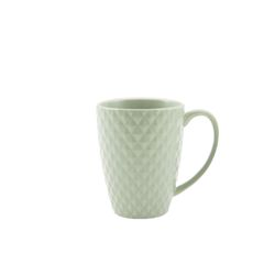 Point-Virgule Tasse à poignée en porcelaine gris ciment 400ml 