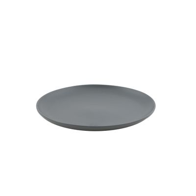 Assiette en porcelaine gris ciment Ø 21cm  Point-Virgule