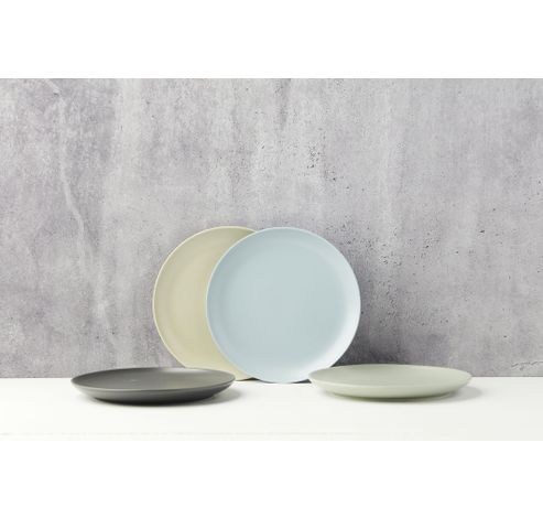 assiette en porcelaine blanc cassé Ø 21cm   Point-Virgule