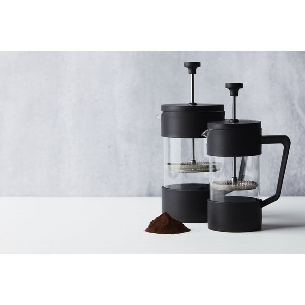 French press cafetière uit glas zwart 600ml 