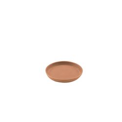 Point-Virgule Soucoupe pot de fleurs en plastique recyclé, poudre de bois et de pierre terracotta Ø 15cm H 2cm 