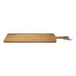 Lange serveerplank met handvat uit acaciahout 60x15x1.5cm 