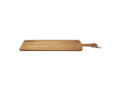Lange serveerplank met handvat uit acaciahout 60x15x1.5cm