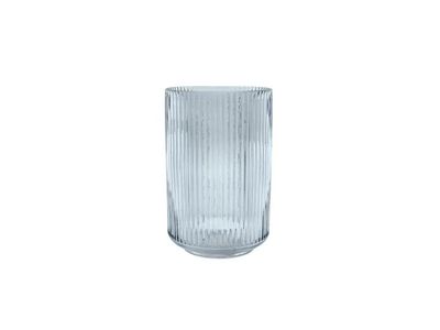 vaas uit glas blauw Ø 10.5cm H 17.5cm