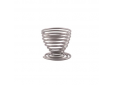 Wire eierdopje zilver 5x5x5cm 