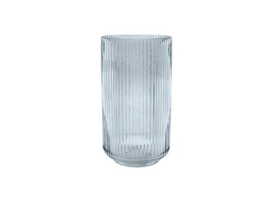 vaas uit glas blauw Ø 12.5cm H 22.7cm