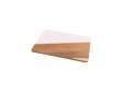 serveerplank uit marmer & acaciahout 30x20cm
