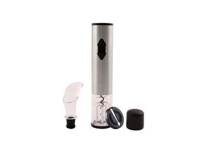 set 4 pièces pour vin: tire-bouchon électrique, bec verseur, bouchon, coupe-capsule