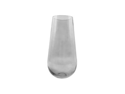 vaas uit glas grijs Ø 17.5cm H 35cm