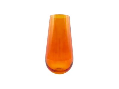 vaas uit glas oranje Ø 17.5cm H 35cm
