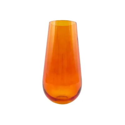 vaas uit glas oranje Ø 17.5cm H 35cm  Point-Virgule