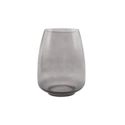 Point-Virgule vaas uit glas grijs Ø 18.5cm H 24.5cm 