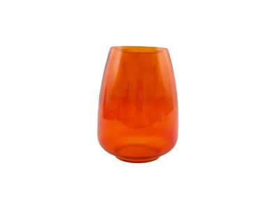 vase en verre orange Ø 18.5cm H 24.5cm