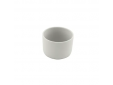 lage kaarshouder/bloempot uit aardewerk lichtgrijs Ø 9cm H 6.5cm 