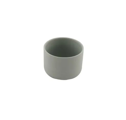 bas bougeoir/pot de fleurs en céramique vert sauge Ø 9cm H 6.5cm  Point-Virgule