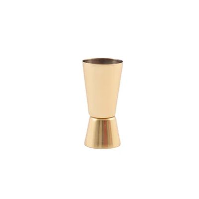 cocktailmaatje uit rvs goud 30/50ml  Point-Virgule