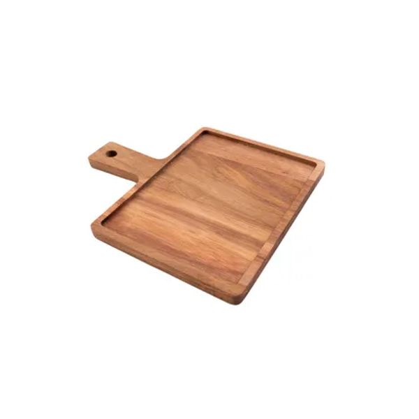 Point-Virgule Hamburgerplank uit acaciahout met handvat 30x25cm FSC®