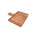 Hamburgerplank uit acaciahout met handvat 30x25cm FSC® 