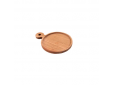 Hamburgerplank uit acaciahout met handvat rond ø 20cm FSC®