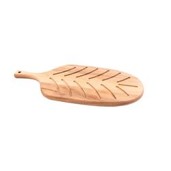 Serveerplank met handvat leaf uit acaciahout 40.5x19.7x1.5cm FSC® 