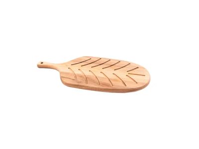 Serveerplank met handvat leaf uit acaciahout 40.5x19.7x1.5cm FSC®