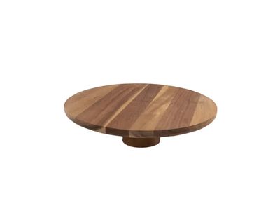 Plat à tarte sur pied en acacia ø 32cm H 75cm FSC®