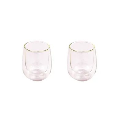 Set de 2 verres double paroi 80ml 