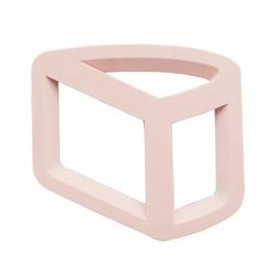 Point-Virgule Sous-plat 3D en silicone demi-cylindre vieux rose 