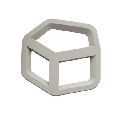 Sous-plat 3D en silicone pentagone taupe 