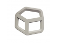 3D panonderzetter uit silicone vijfhoek taupe