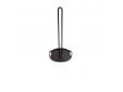 Wire keukenrolhouder mat zwart ø 15cm