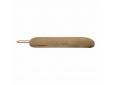 serveerplank uit acaciahout met koperen handvat 60x12x2cm FSC